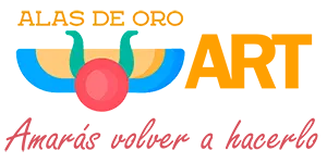 Logo Alas de Oro ART con lema Amarás volver a hacerlo